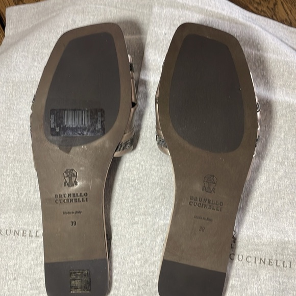 NWT Brunello Cucinelli slides sandal mule size 39(8-9US) - Picture 5 of 8